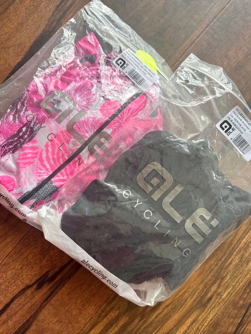 新品aleアレ サイクルジャージ上下セットレディース