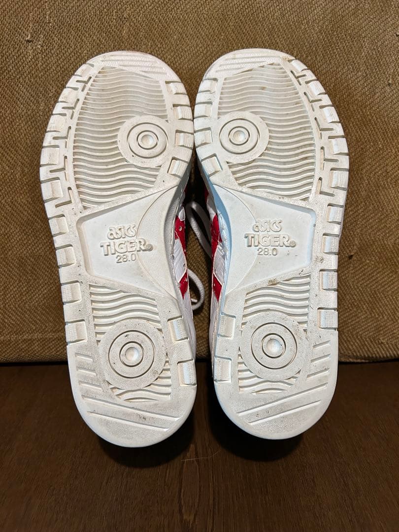 廃盤　ASICS ファブレ　ジャパンL 28cm 白赤　三井寿