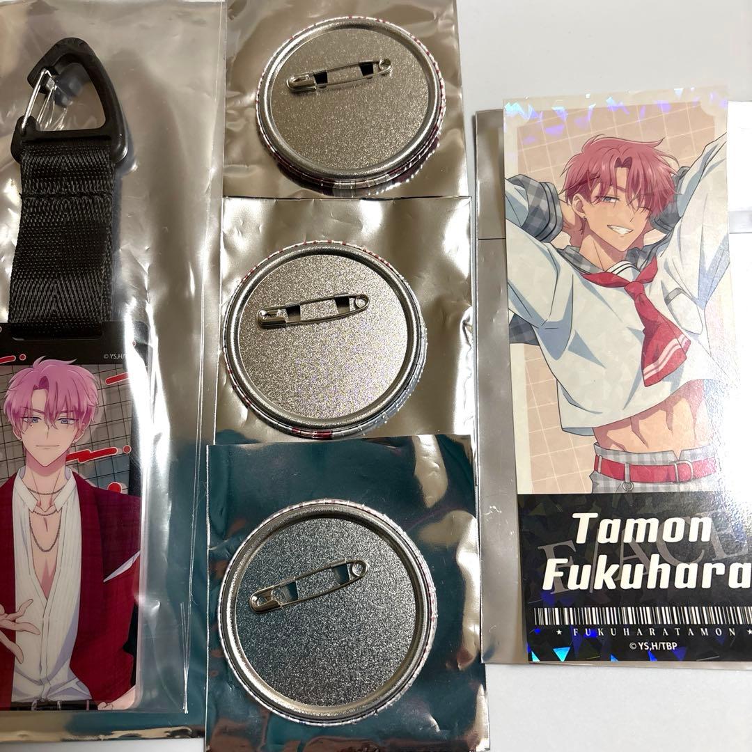 多聞くん今どっち⁉︎ コトブキヤくじ　カラビナ付きアクリル　缶バッジ　ジメ原