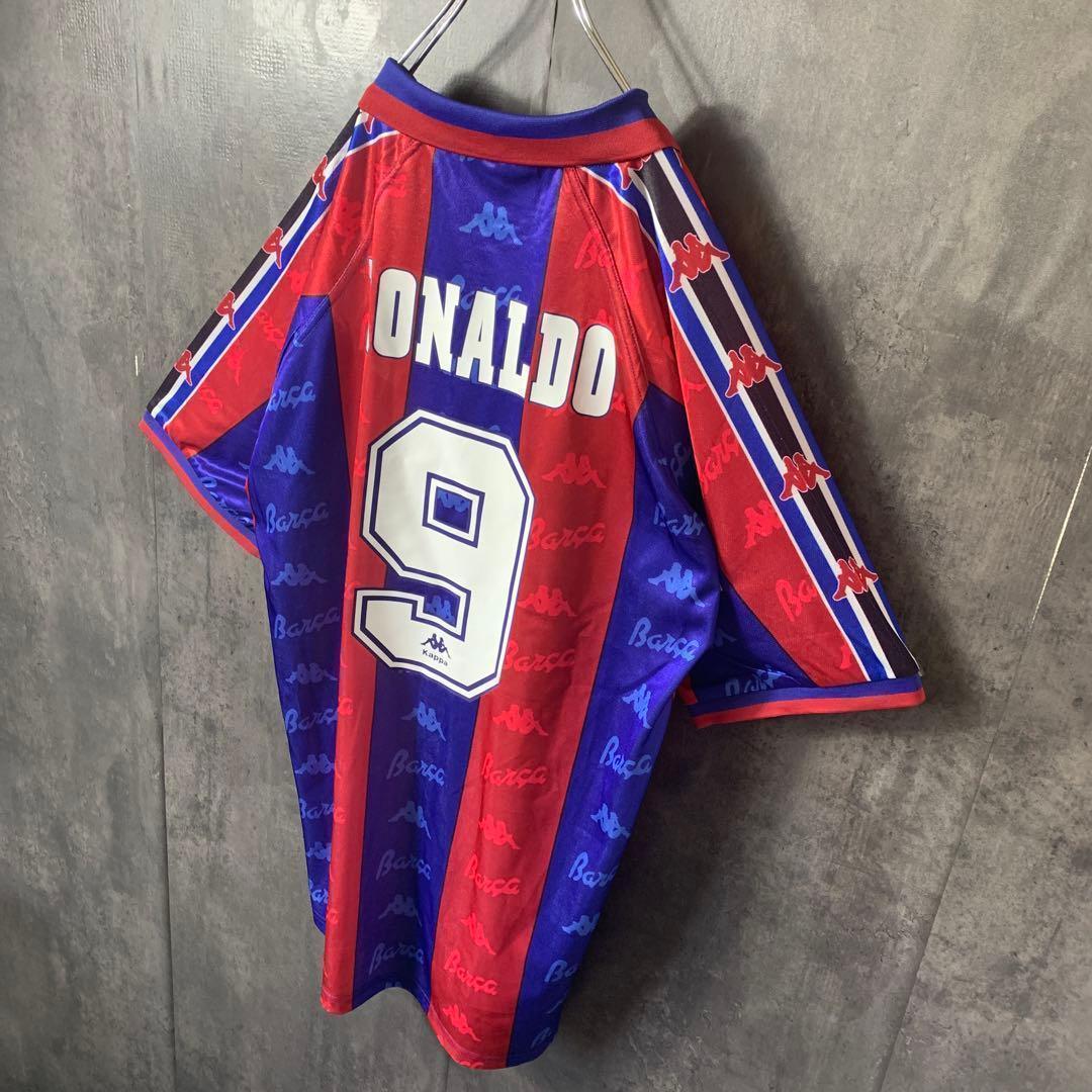 【★ロナウド】 カッパ バルセロナ 90s ユニフォーム 9番 2XL 人気商品