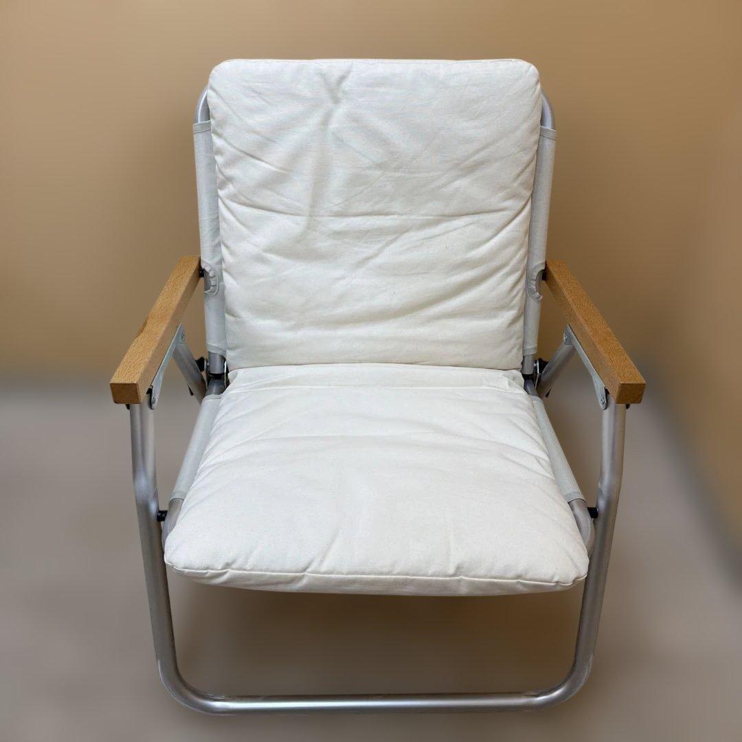 【廃盤品】無印良品 折りたたみチェア クッション付き