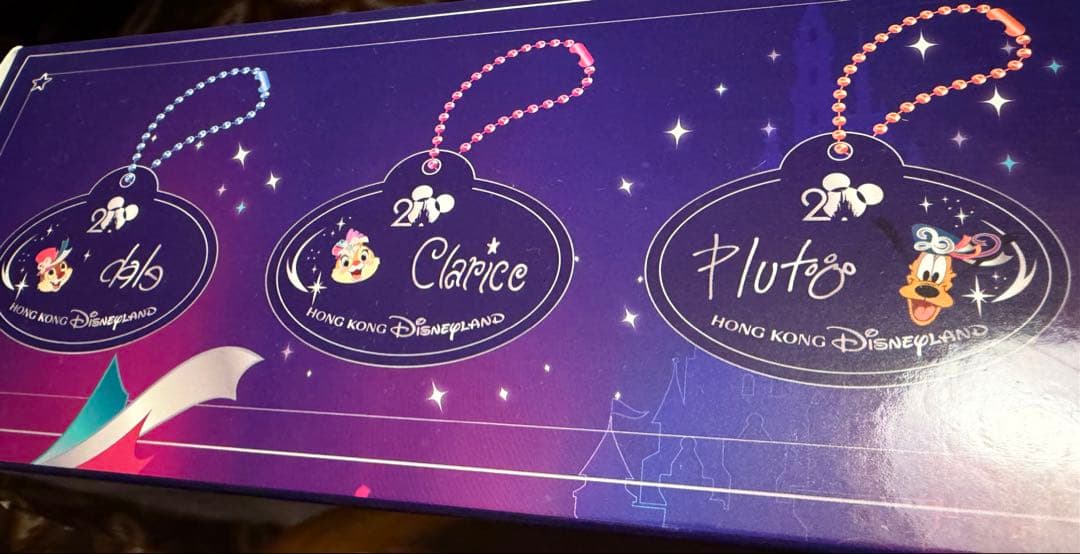 香港ディズニーランド　ネームタグ　バッグチャーム