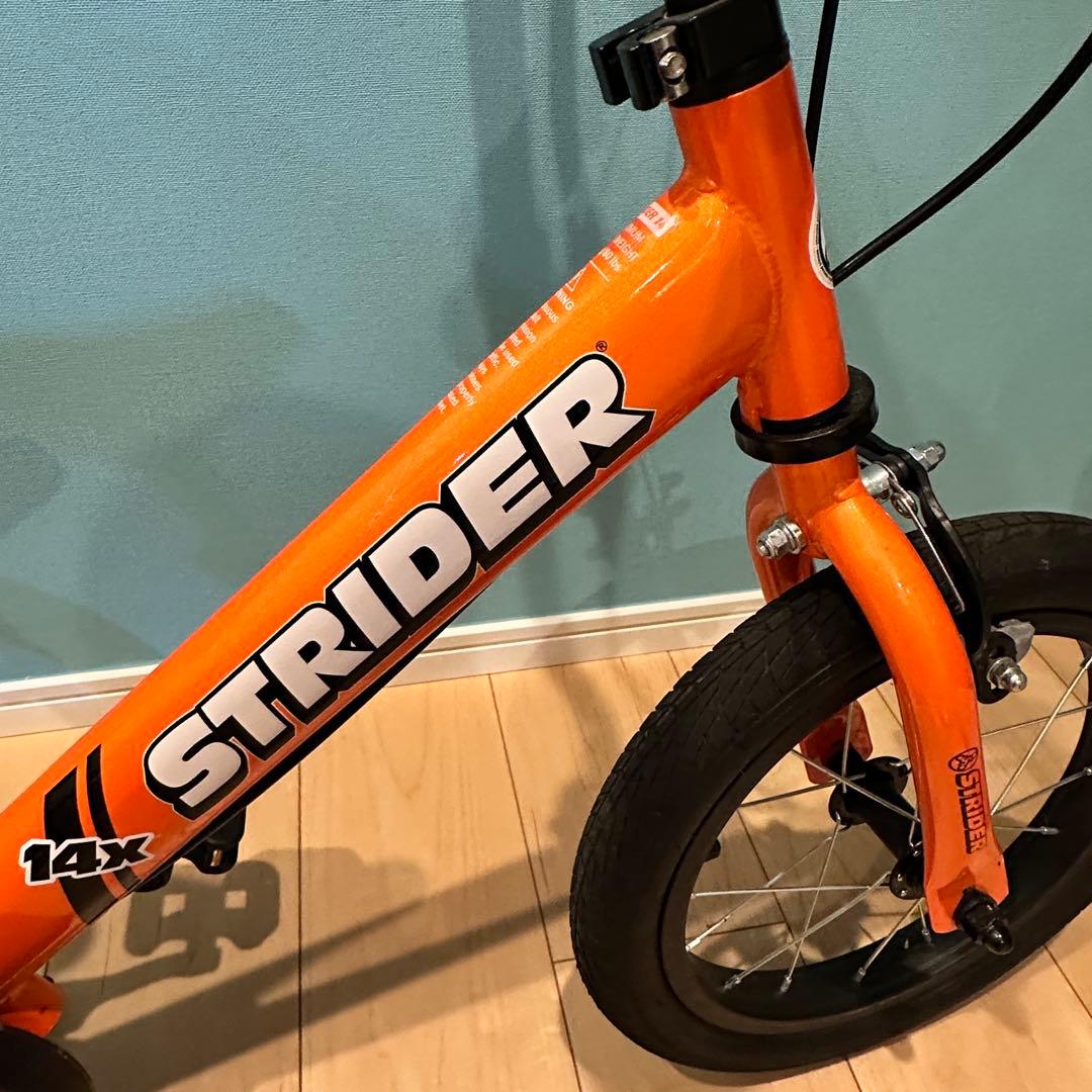 STRIDER 14x ストライダー オレンジ スタンド・ペダル付き 未使用級