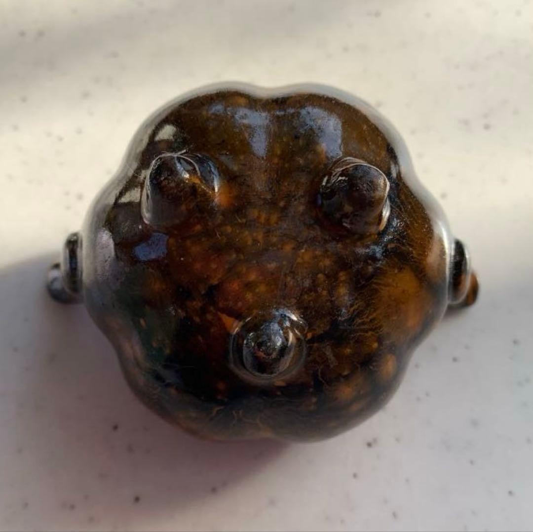 希少　薩摩　平佐焼　鼈甲釉　香炉