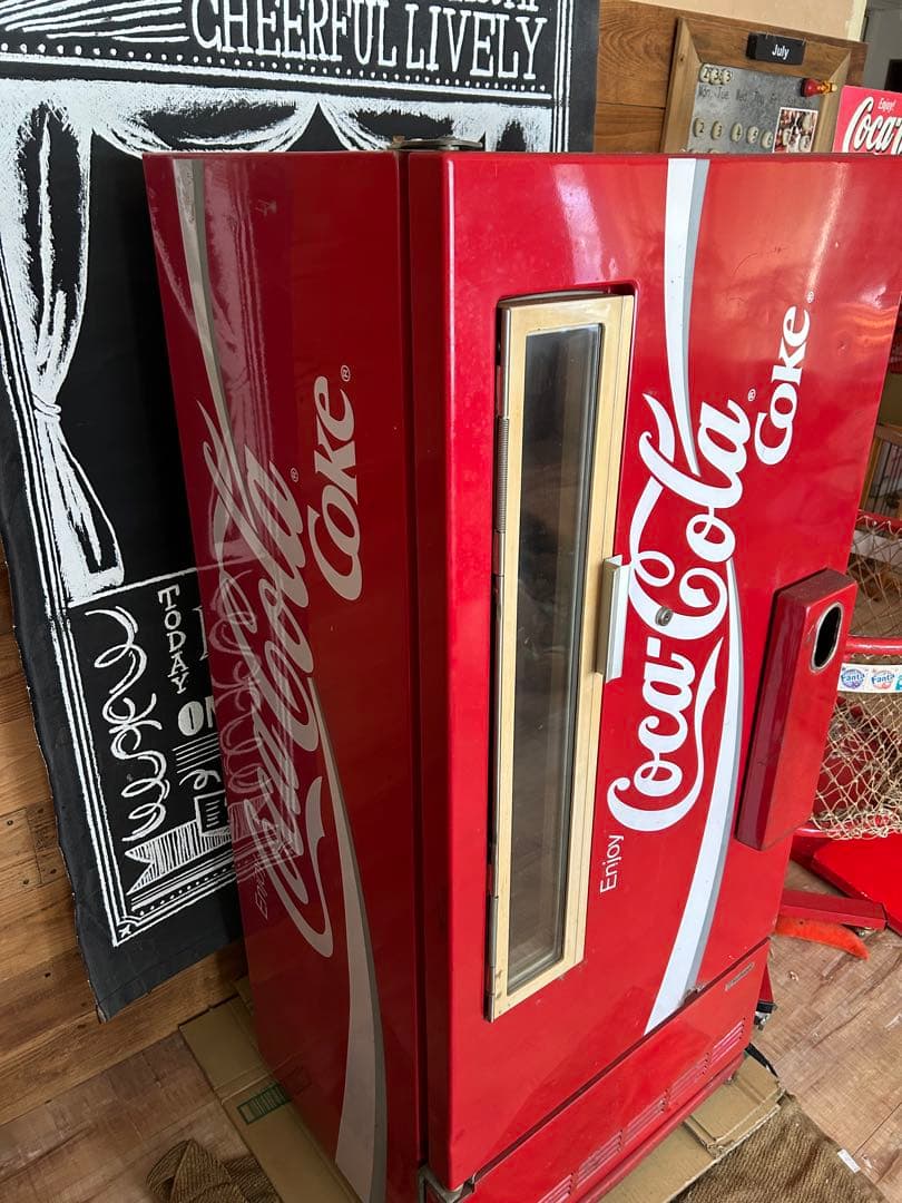 コカコーラ　冷蔵庫　シェルフ　棚　収納　インテリア　レトロ　アメリカンCola