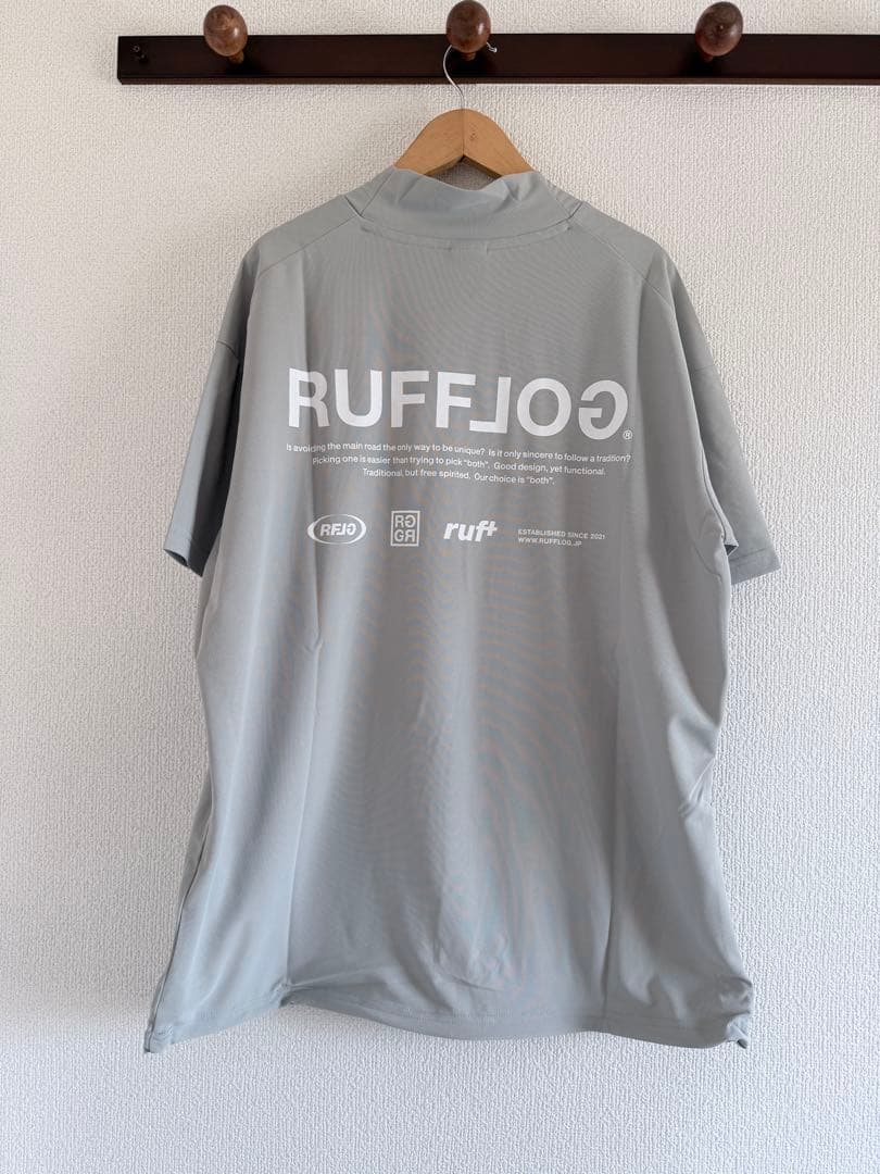 未使用　ラフロッグ　モックネック　ティー　 RUFFLOG