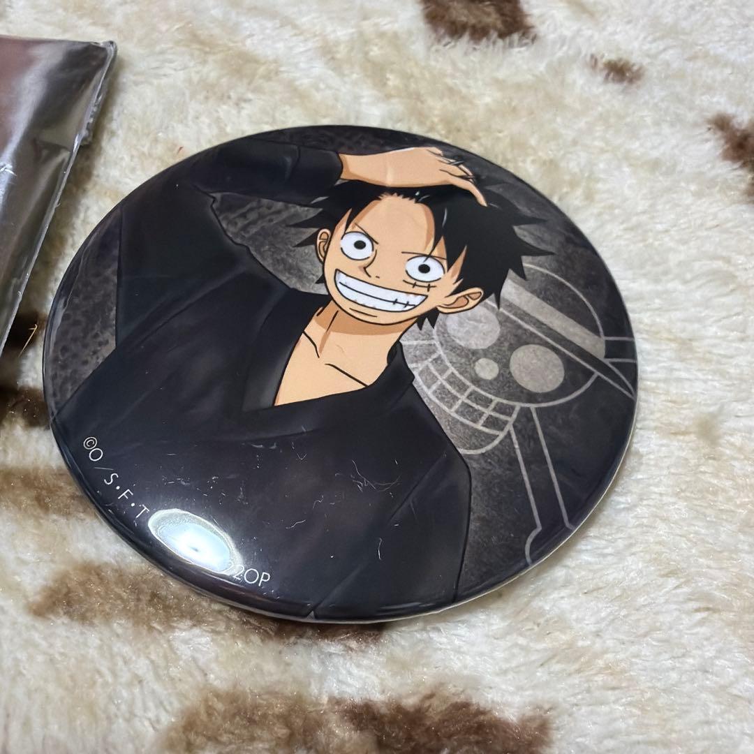 ONEPIECE ワンピース　ルフィ 極楽湯 缶バッジ