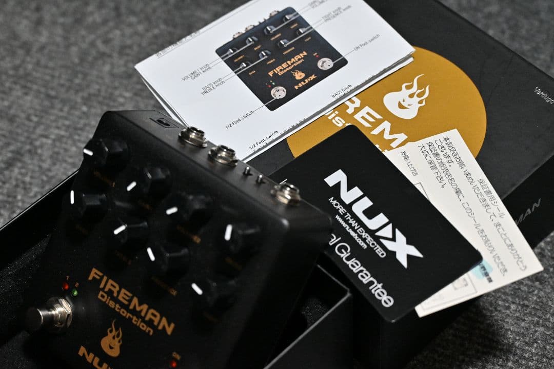 nux Fireman オーバードライブ ディストーション エフェクター