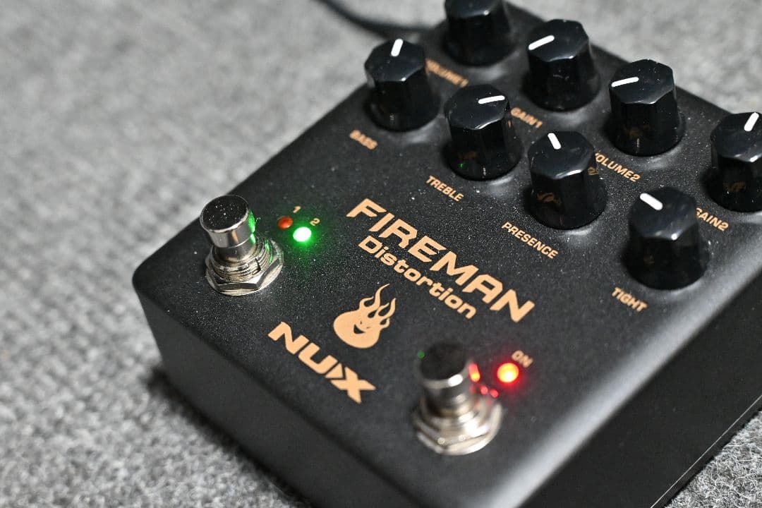 nux Fireman オーバードライブ ディストーション エフェクター