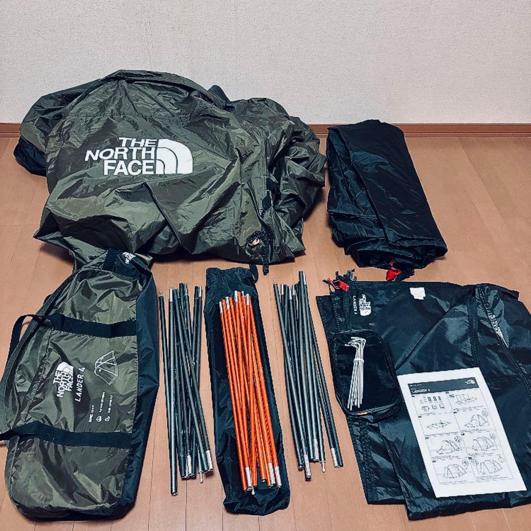 ノースフェイス ランダー4 Lander 4 グランドシート付　即キャンプ可