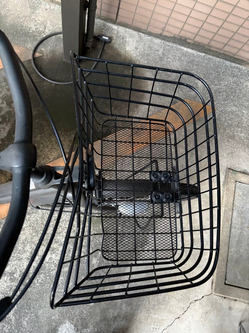ブラウン チャイルドシート付きシティサイクル　ボールドラインOGK グランディア