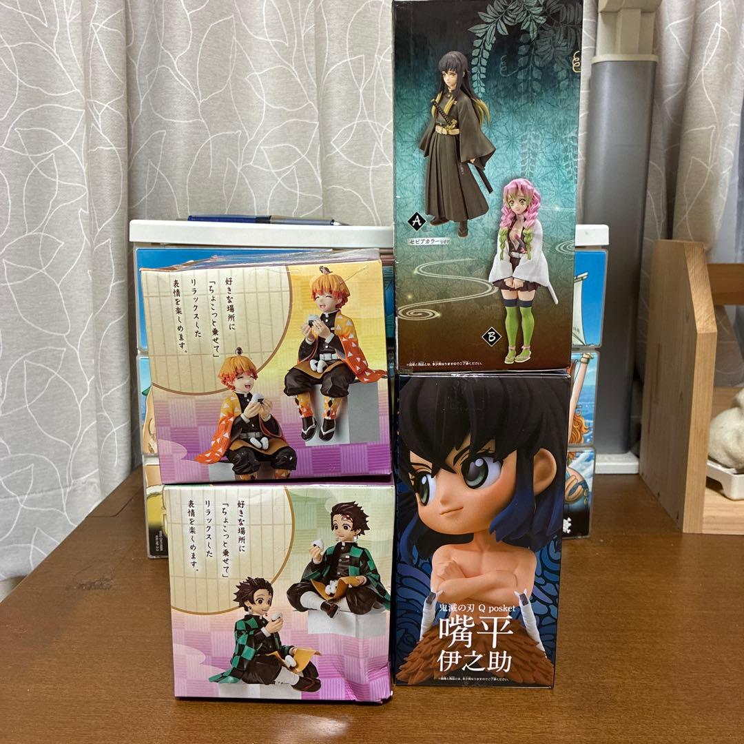 鬼滅の刃 フィギュア 4体セット Qposket、絆の装、ちょこのせフィギュア