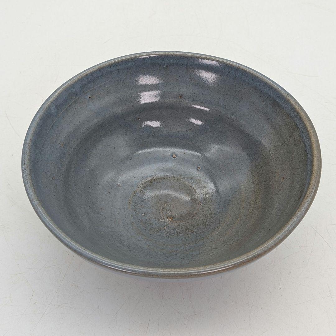 初代皿貝？（皿谷一二） 熊野焼 夏茶盌 銘「遠霞」 合箱合布 抹茶碗 抹茶茶碗