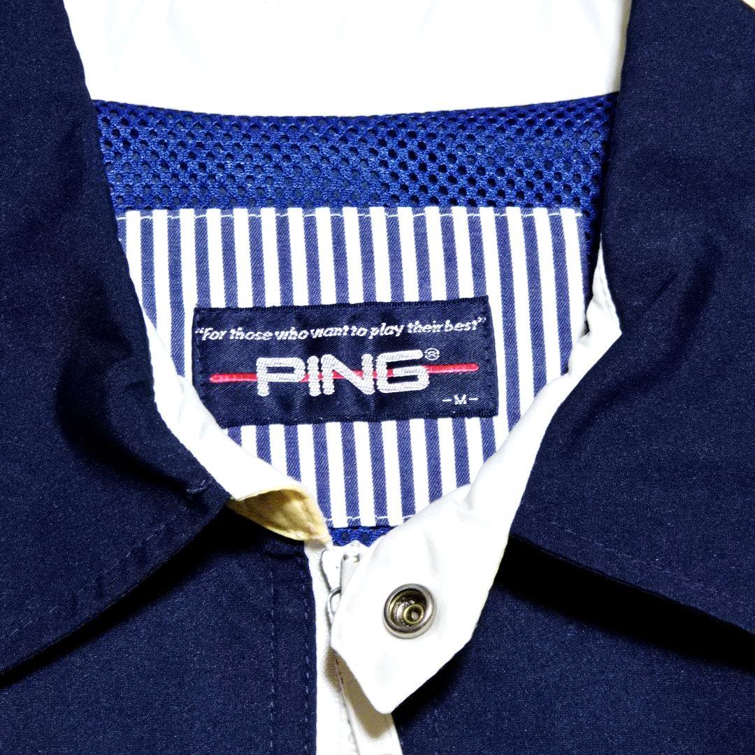 レトロ　オールド　PING GOLF ナイロンジャケット　スイングトップ　M