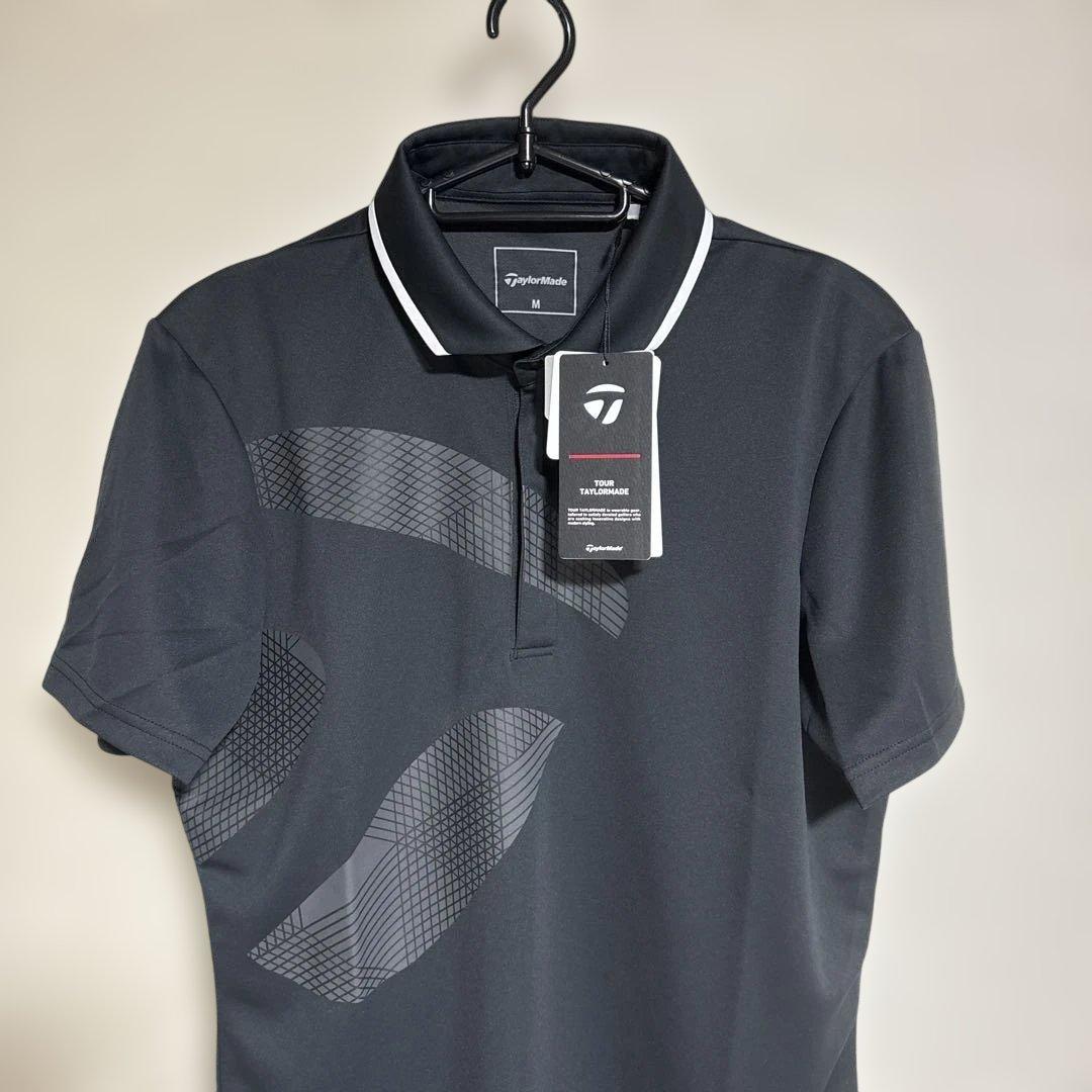 テーラーメイド　ゴルフウェア　半袖ポロシャツ　 M サイズ　ライトブラック