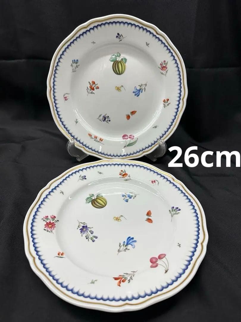 ⑥ 26cm 【USED】Richard Ginori プレート2P