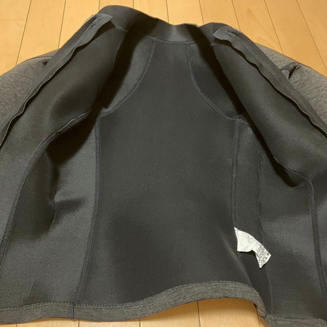 レディース 長袖タッパー フロントジップ ウェットスーツ タッパー ダークグレー