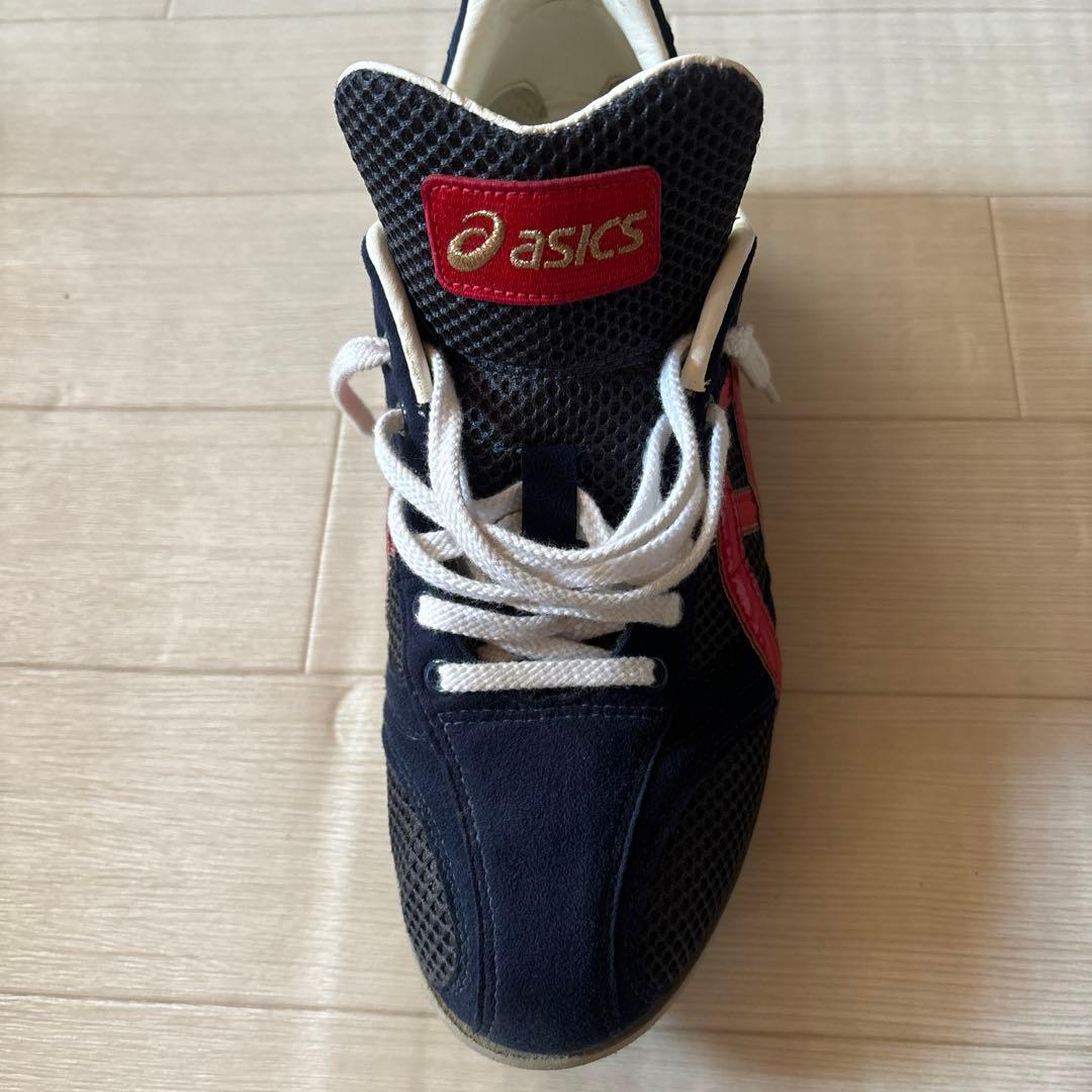 asics スパイクシューズ ネイビー/レッド27.0cm