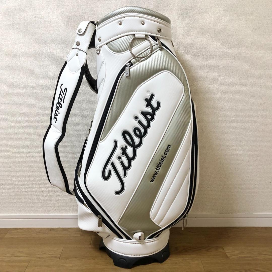 Titleist タイトリスト ゴルフ キャディバッグ 5分割 カート ホワイト