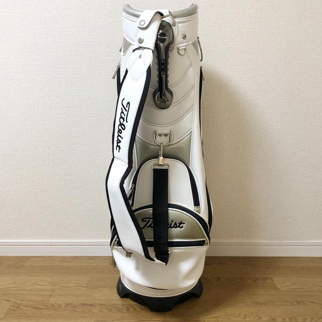 Titleist タイトリスト ゴルフ キャディバッグ 5分割 カート ホワイト