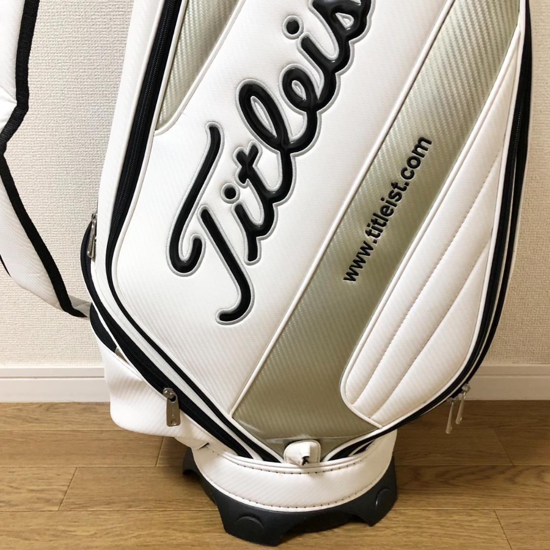 Titleist タイトリスト ゴルフ キャディバッグ 5分割 カート ホワイト