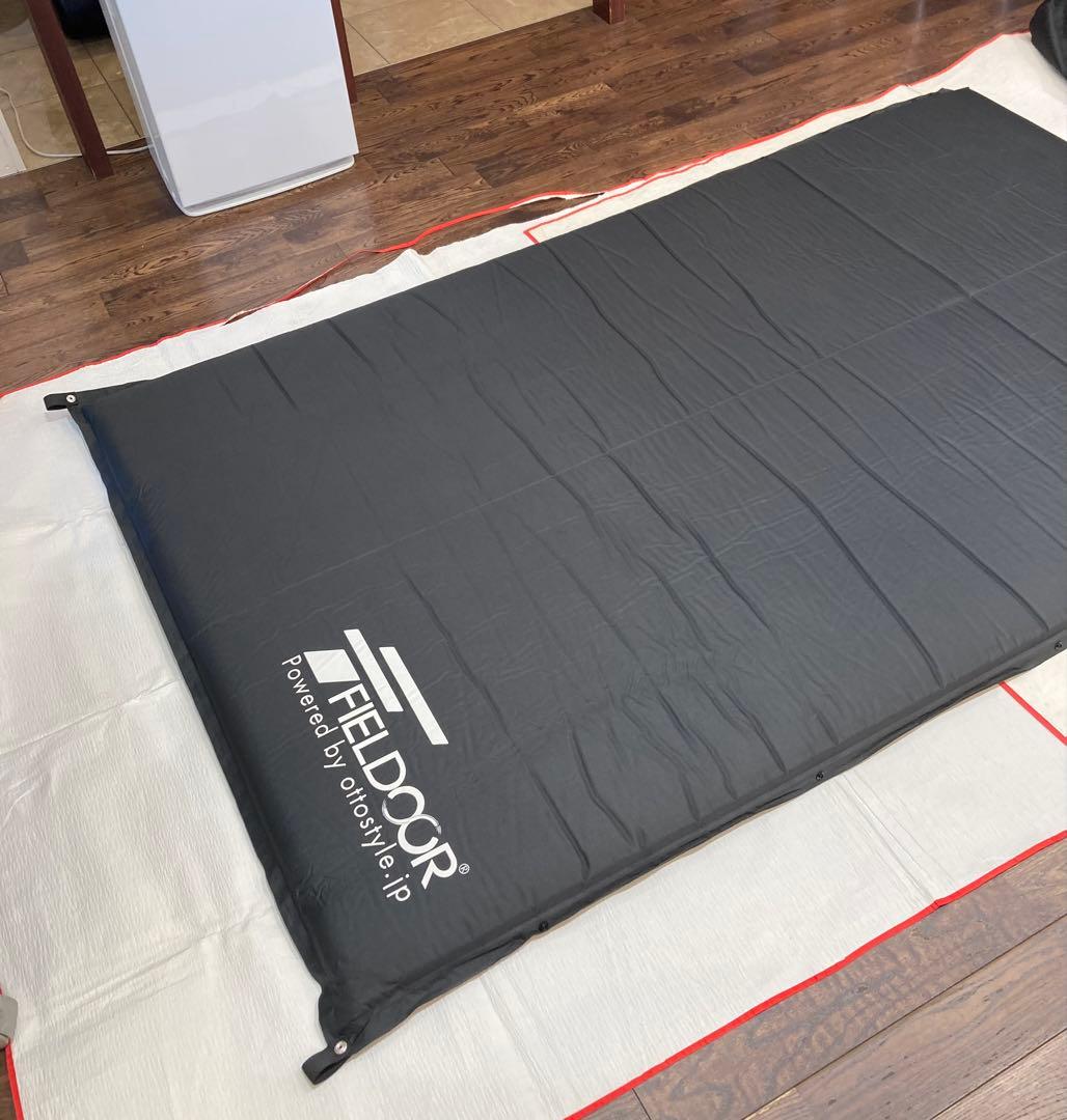 FIELDOOR スリーピングマット Lサイズ ブラック