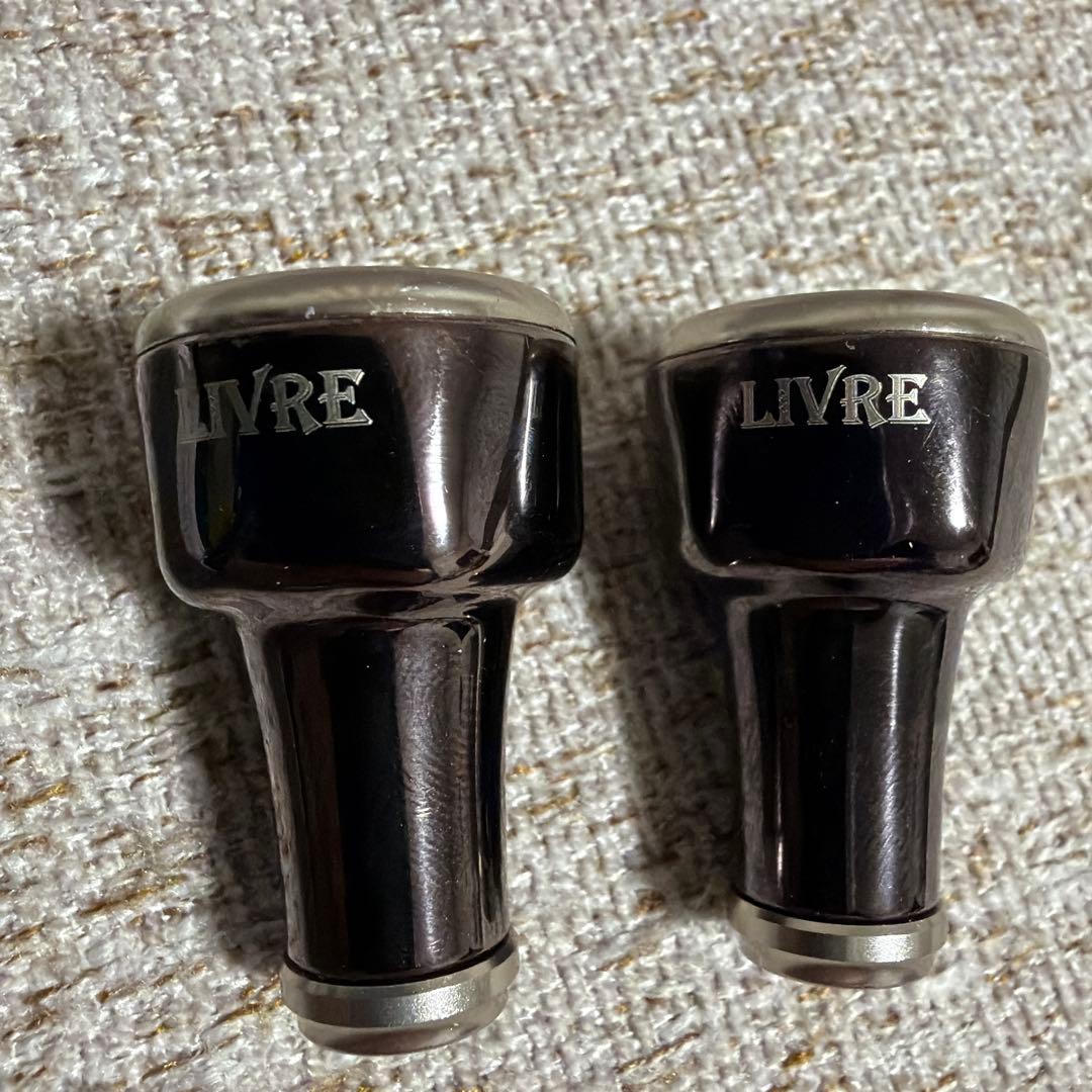 LIVREハンドルノブ IP＆チタン フォルテッシモ ブラウン2個セット中古品