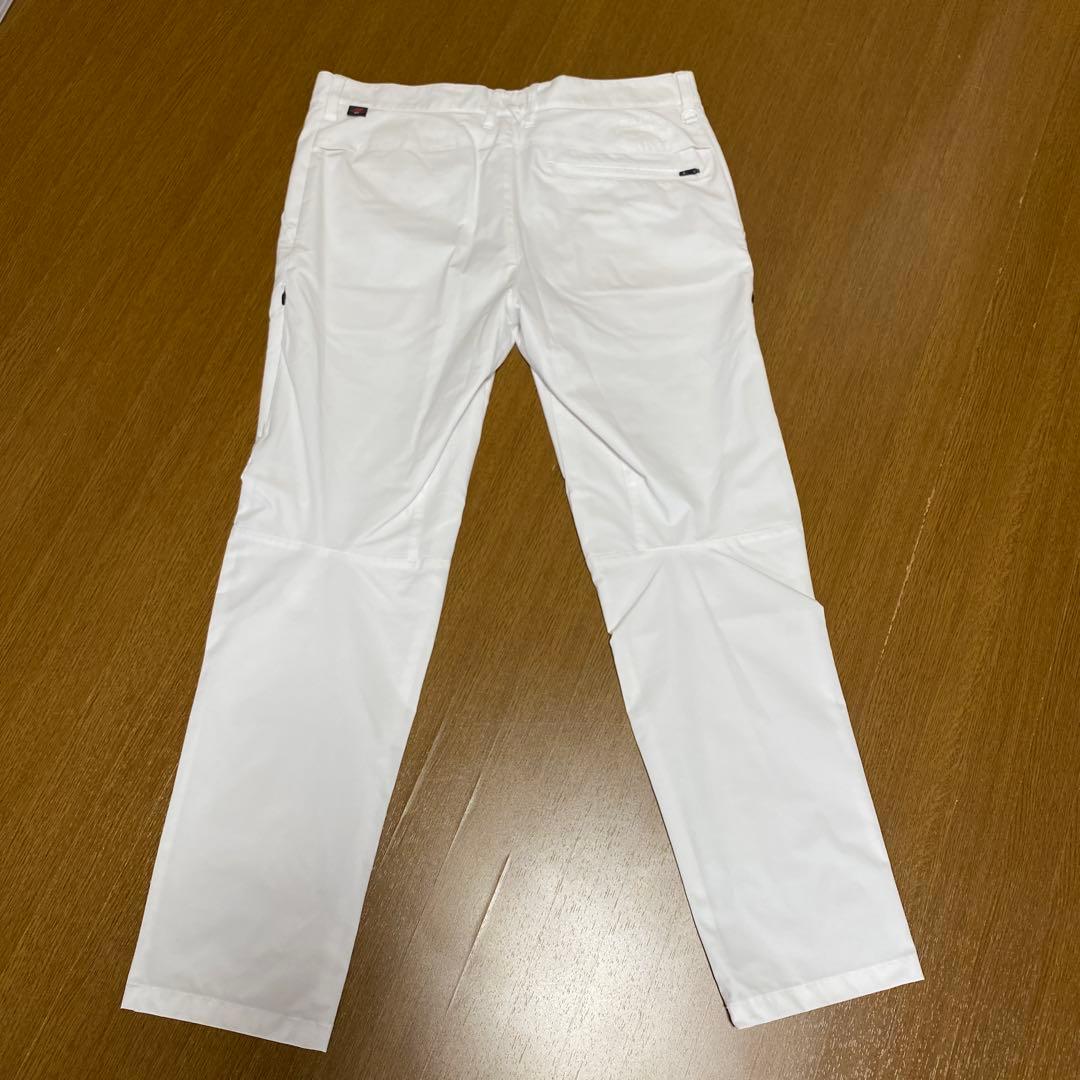 ニューバランス　ゴルフ　パンツ　白　メッシュ　裏地付き　春夏秋　メンズＬ　美品
