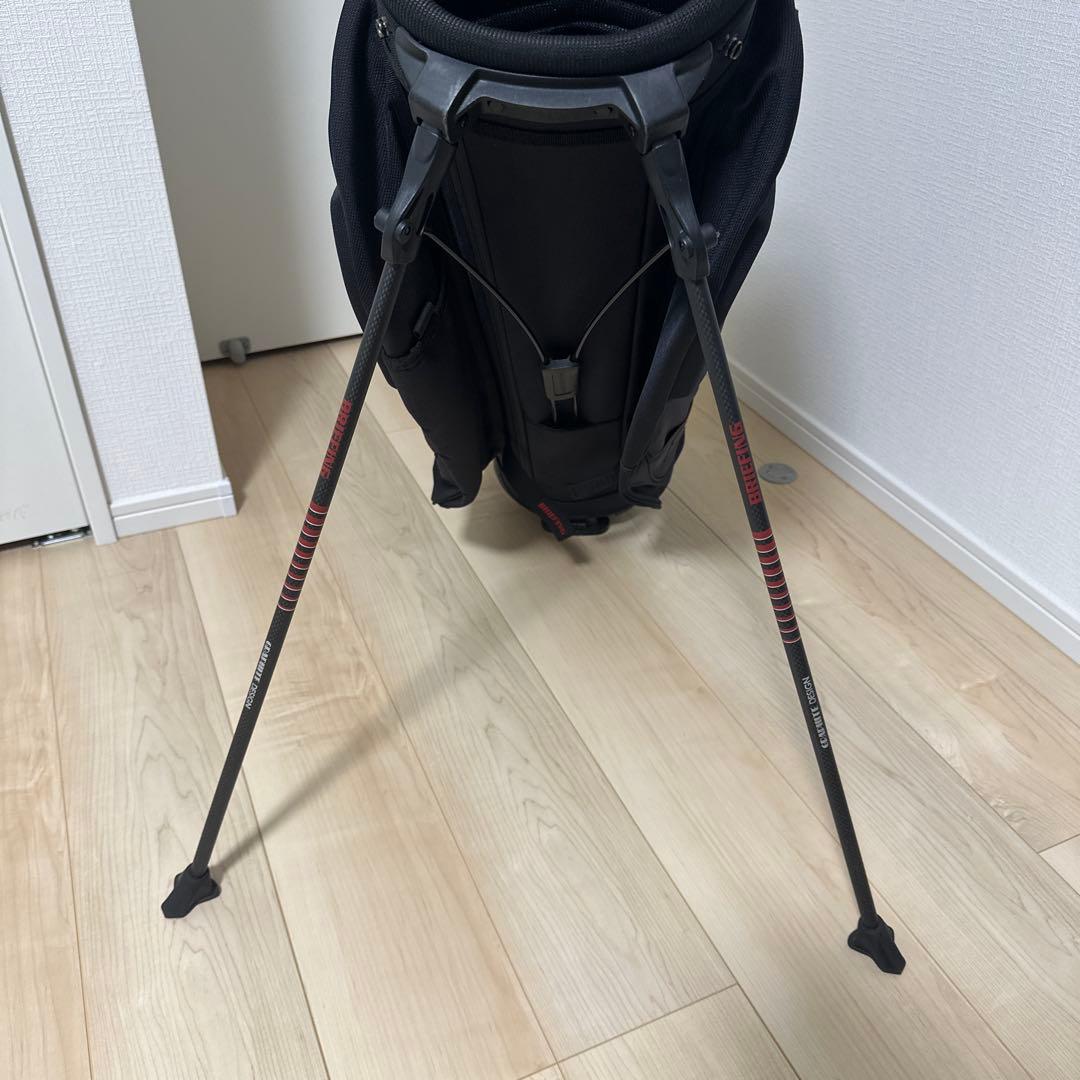 CR-10 BRIEFING ゴルフバッグ　ブラック×レッド