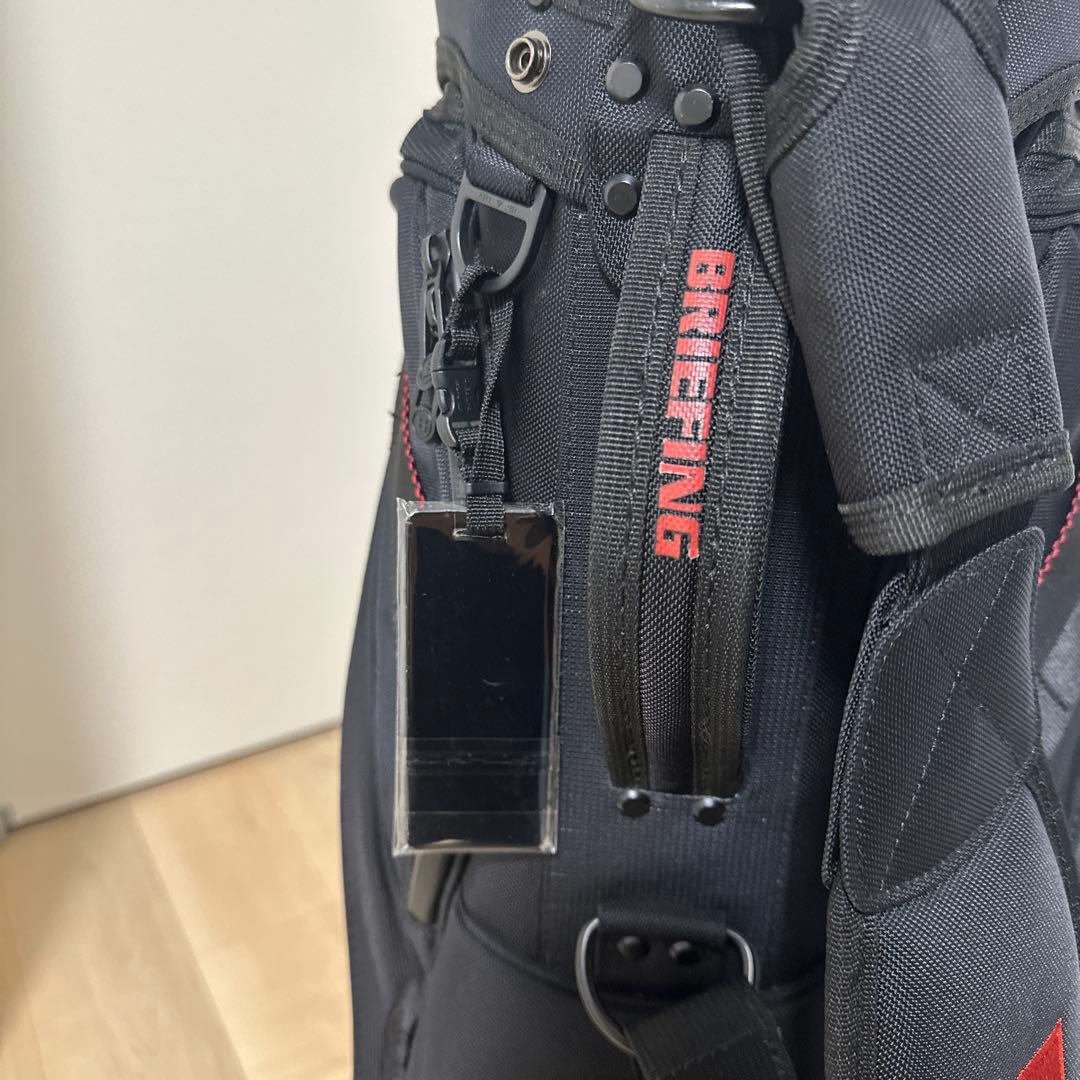 CR-10 BRIEFING ゴルフバッグ　ブラック×レッド