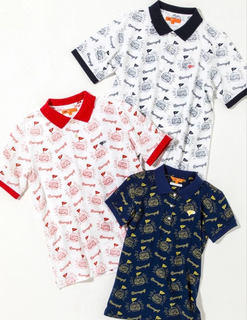 BEAMS GOLF ハンバーガークレリック ポロシャツ