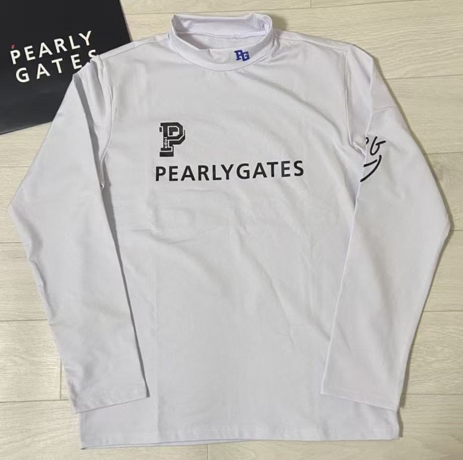 新品 新商品 日本正規品 パーリーゲイツ 吸水速乾 遮熱 裏起毛 白 6 XL