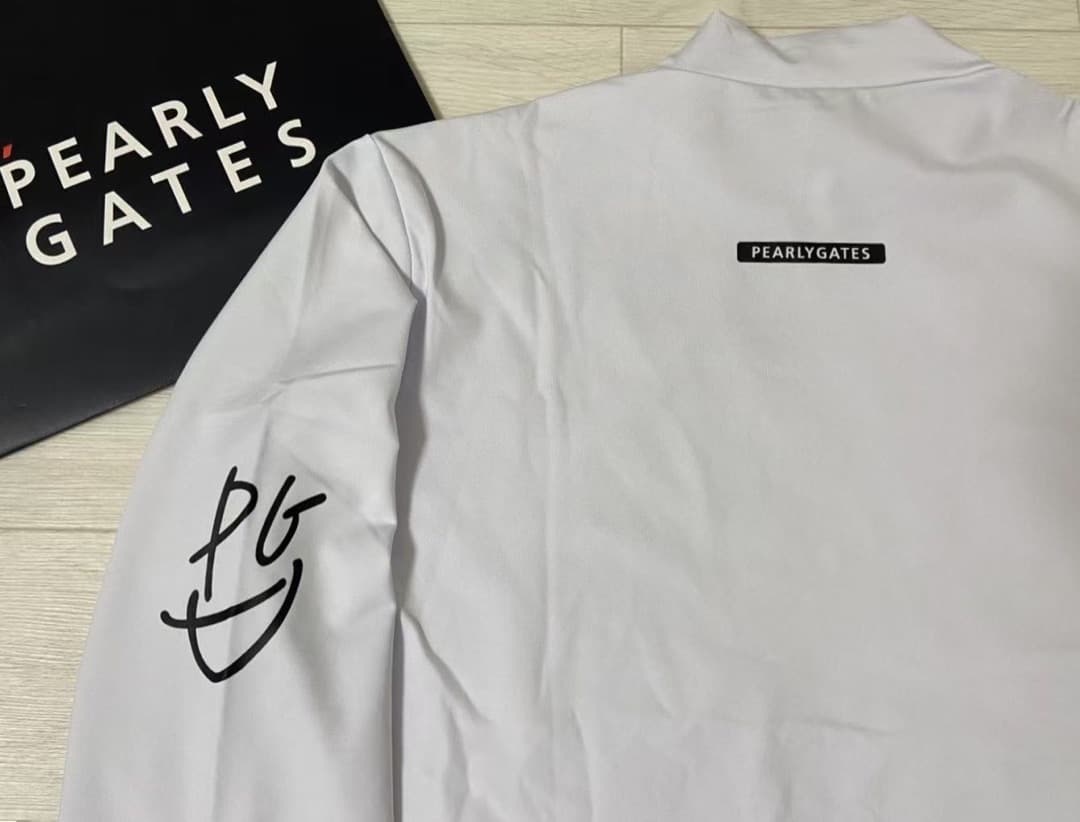 新品 新商品 日本正規品 パーリーゲイツ 吸水速乾 遮熱 裏起毛 白 6 XL
