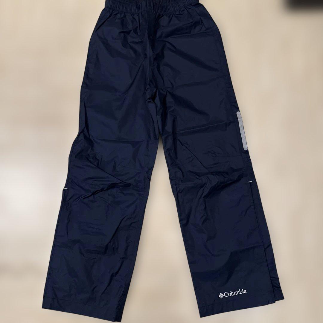 Columbia レインスーツ キッズ S ブルー ジャケット パンツ　上下