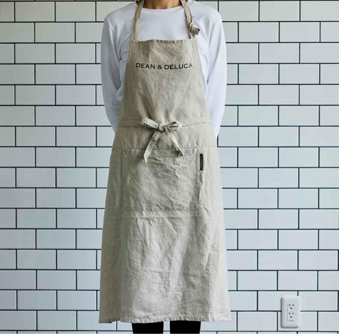 DEAN & DELUCA リネンフルエプロンナチュラル 新品