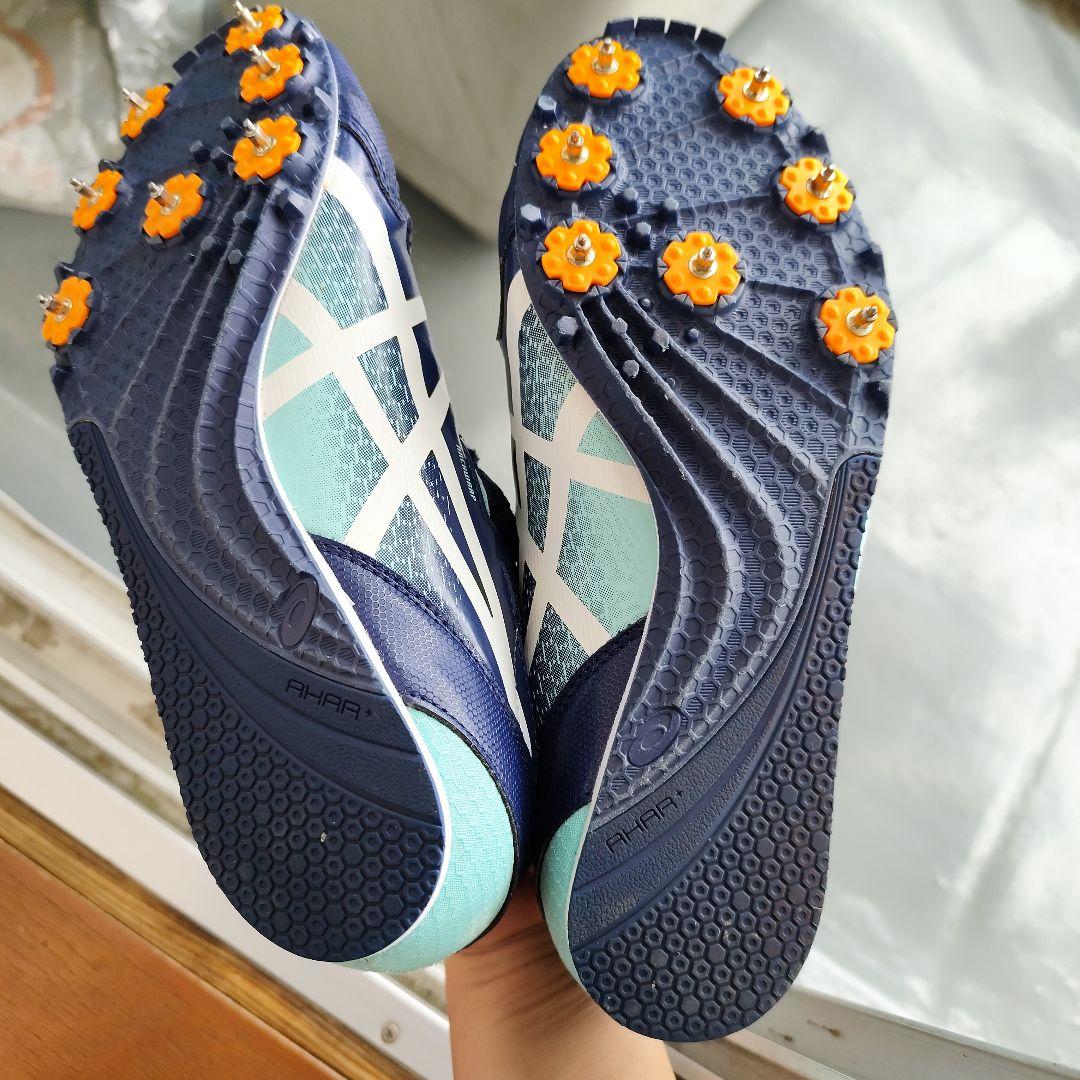 asics スパイクシューズ US 7 ネイビー/ミント