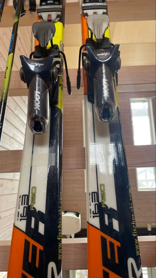 カービングスキー板フィッシャー大人163cmセットFISCHERジュニアオレンジ