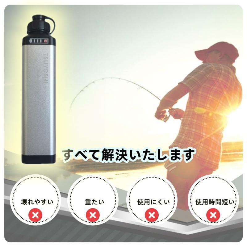 電動リール用リチウムバッテリー 14.8V 銀7000mAh ダイワ＆シマノ対応
