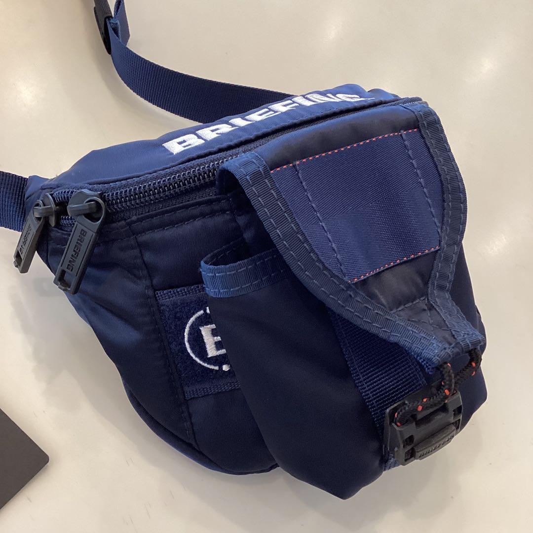 新品　BRIEFING ROUND WAIST POUCH ECO TWILL