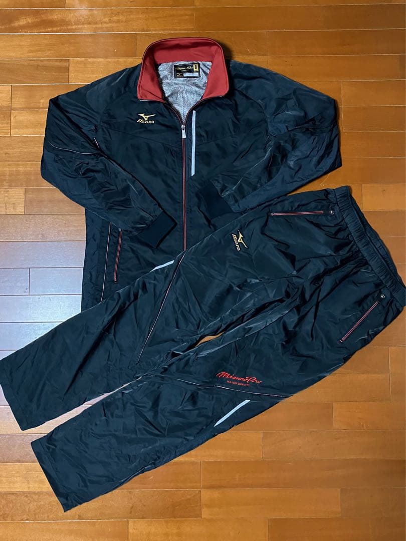 ★MIZUNO PRO ミズノプロ ウインドブレーカー上下 セットアップ O ★
