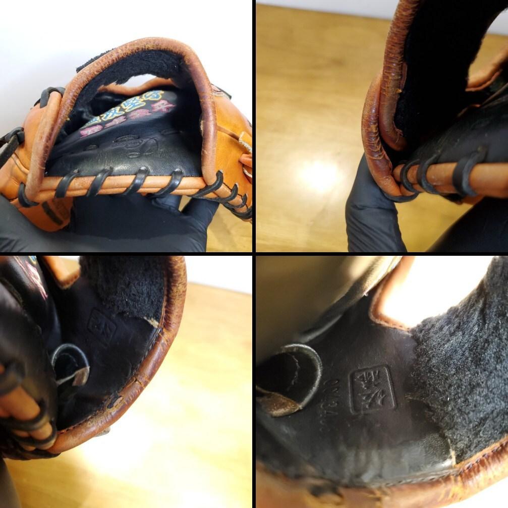 ZETT 日本製 プロステイタス 佐藤刻印 旧ラベル レア 内野用 硬式グローブ