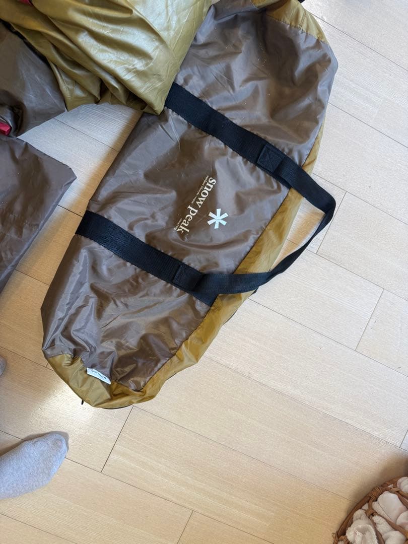  peak TTセットテントとタープ マットシート付き