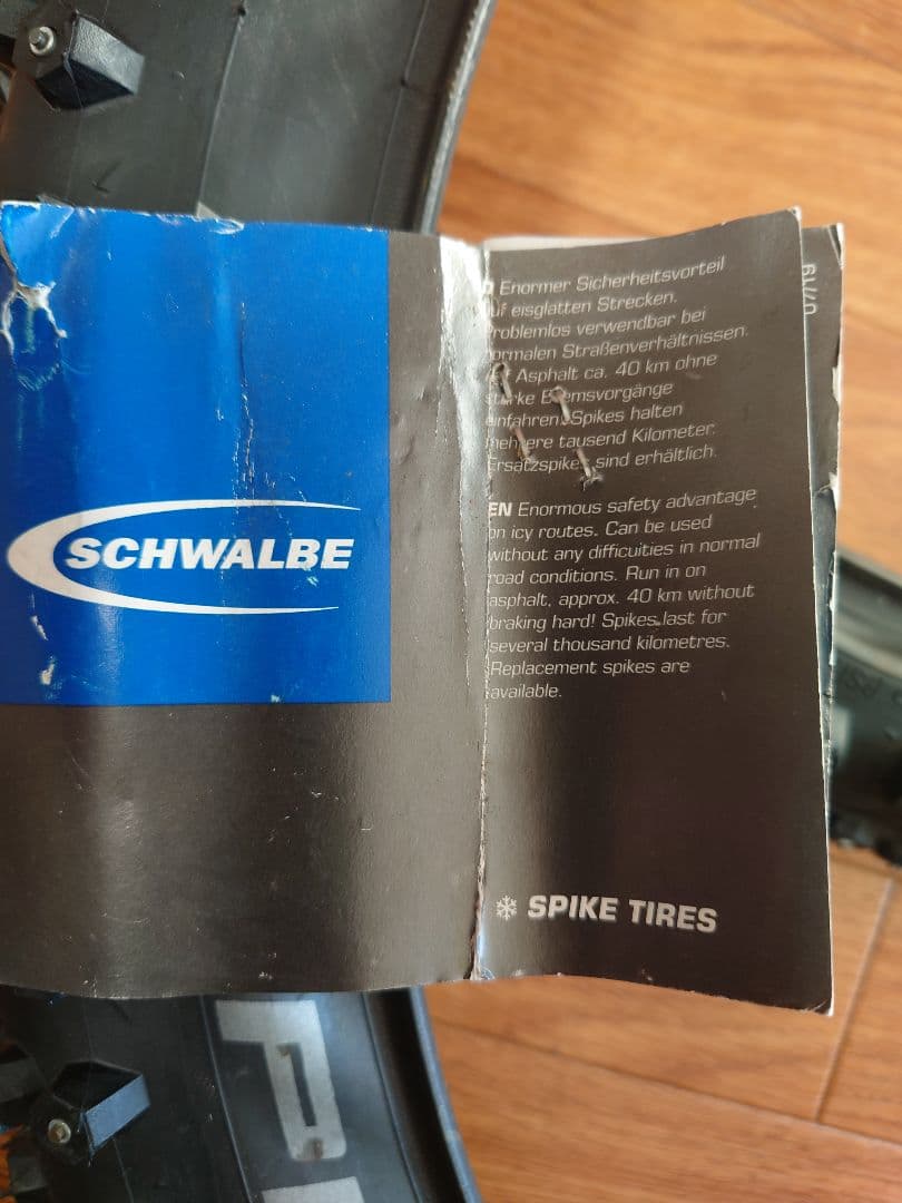 SCHWALBE ICE SPIKER PRO 26インチ　2本セット