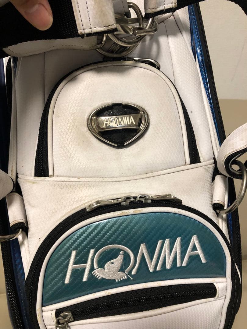 【送料込み】廃盤　高級HONMA TOUR WORLD キャディバッグ 青　白
