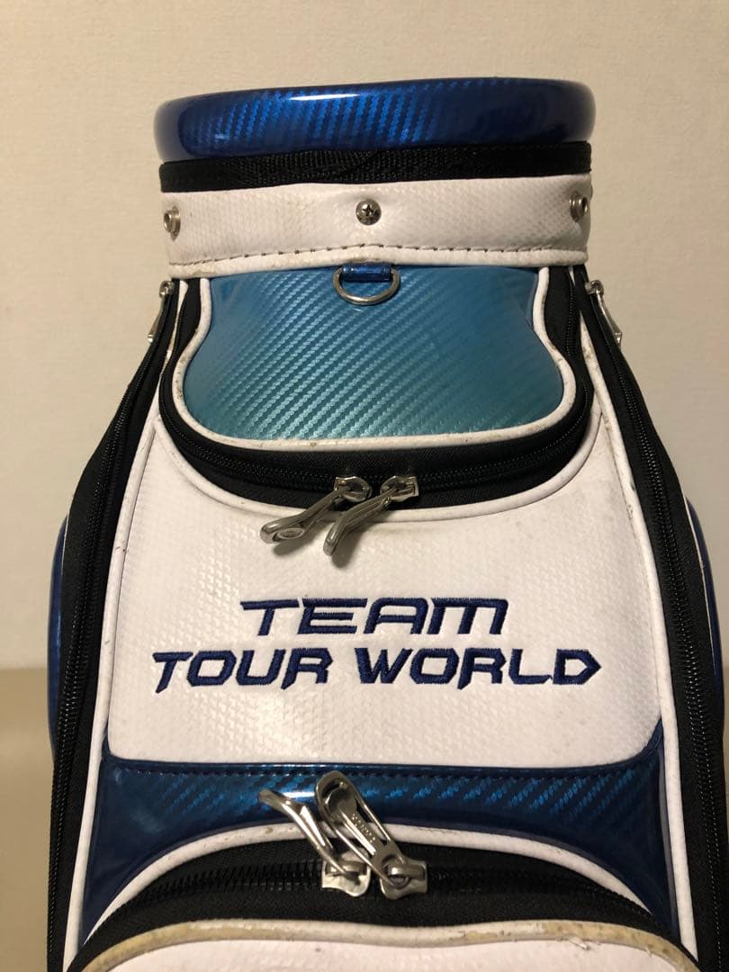 【送料込み】廃盤　高級HONMA TOUR WORLD キャディバッグ 青　白