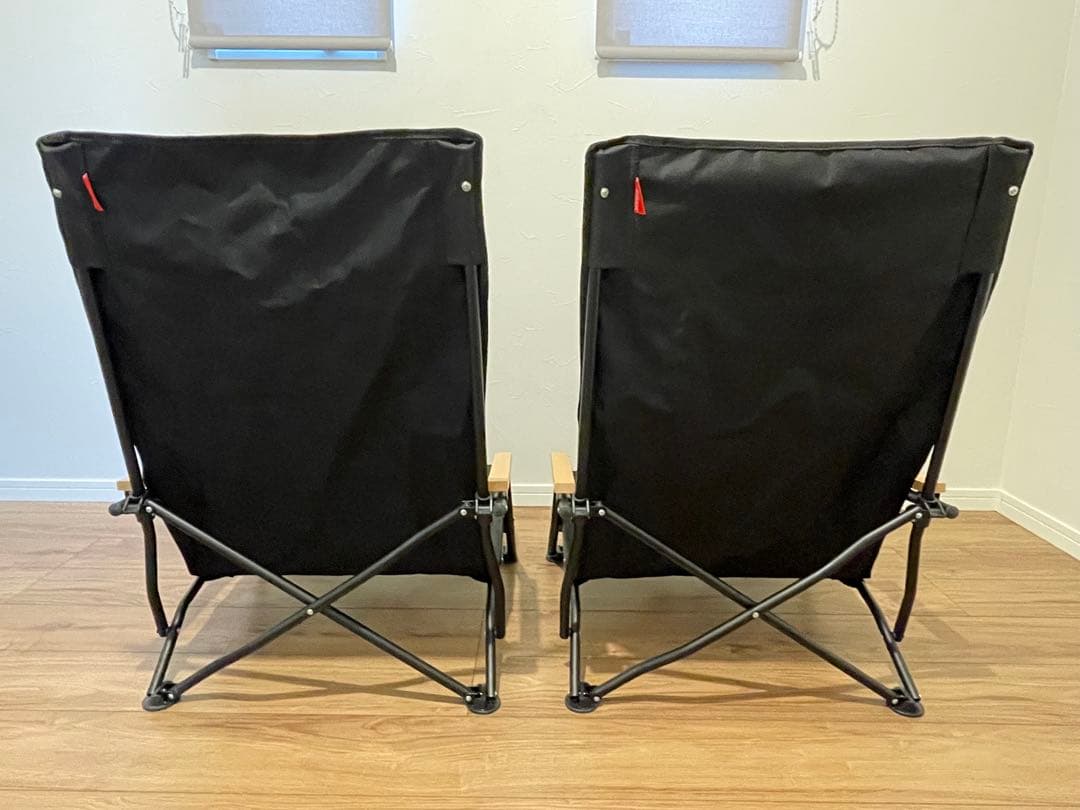 2脚セット 美品 FIELDOORフィールドア アウトドア チェア あぐらチェア