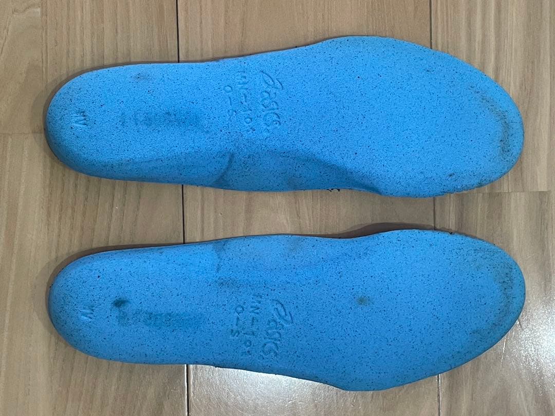 asics メタライズ　バレーボールシューズ ネイビー/イエロー　27.0cm