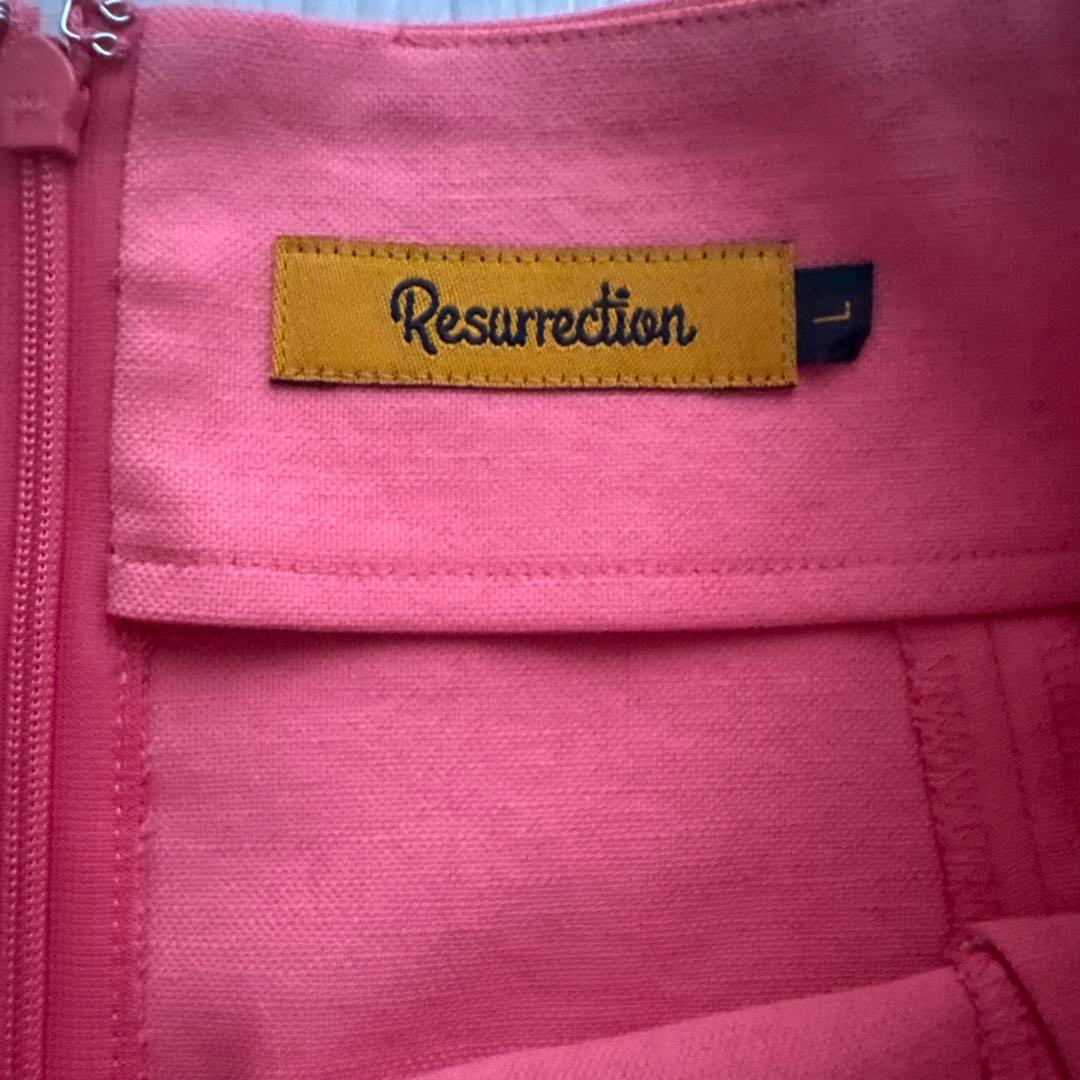 Resurrection レザレクション　サーモンピンク　スカート L