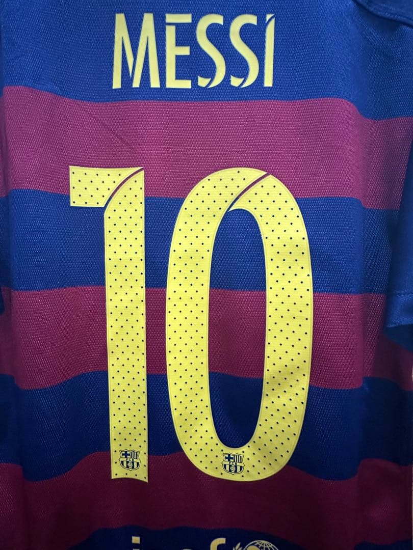 【メッシ#10】 バルセロナ ユニフォーム 選手仕様 15/16 Sサイズ