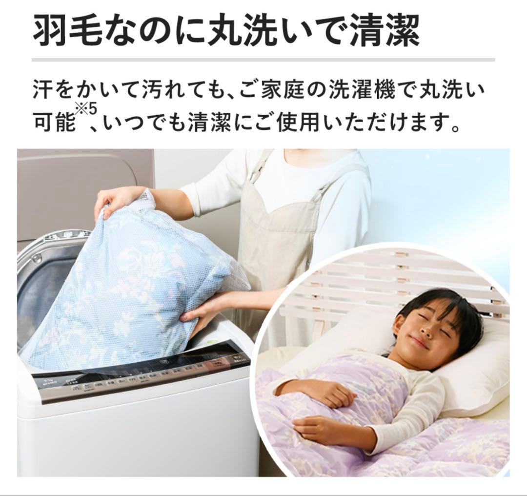 モリリン　洗えるダウンケット　2枚組シングルセット